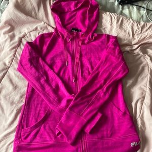 Pink Fila sweater